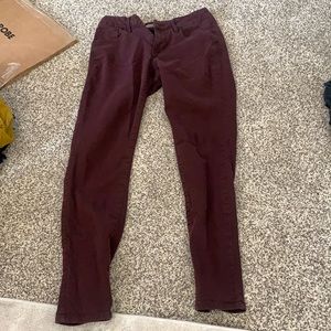 Old navy plum rockstar jeans